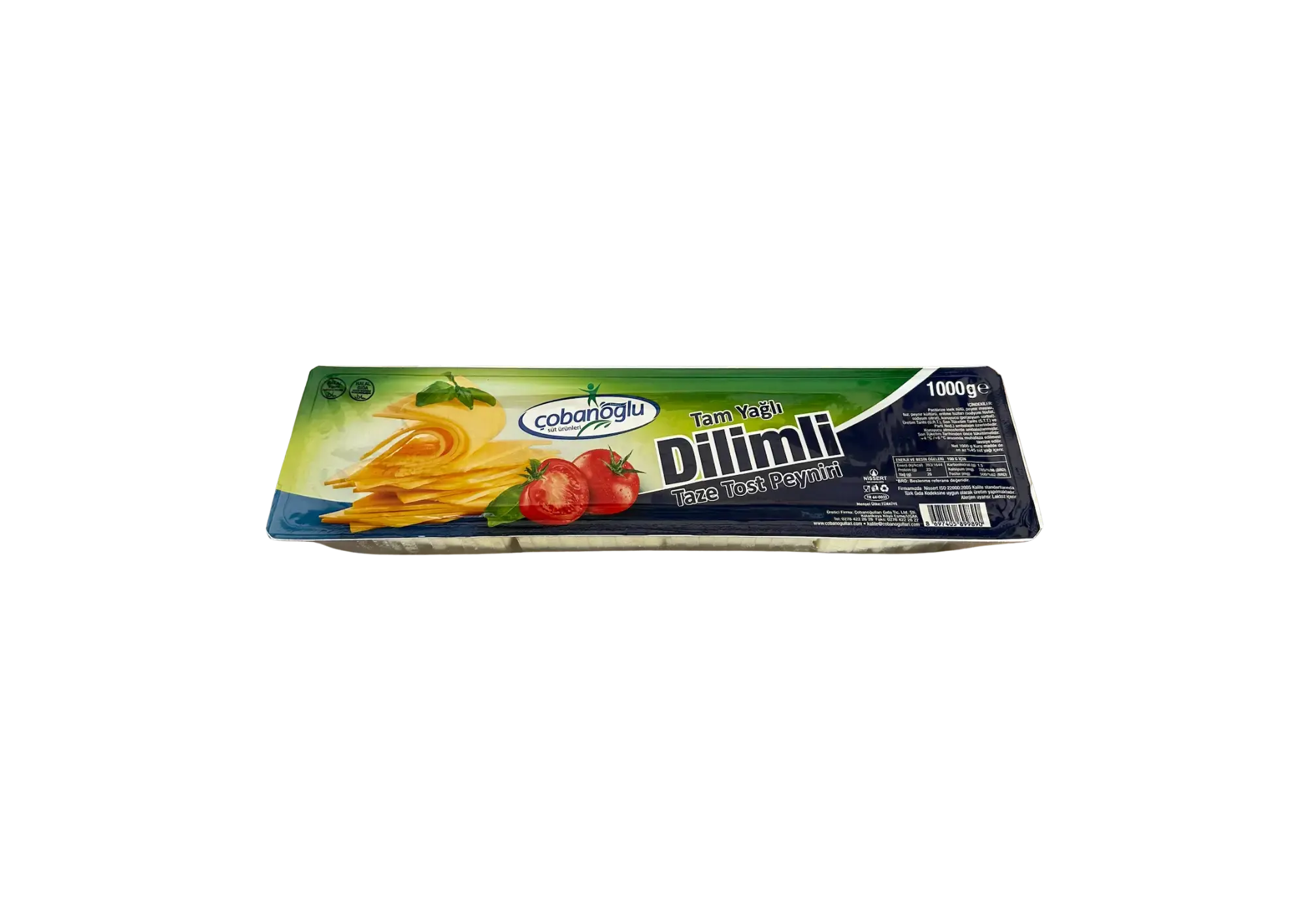 Çobanoğlu Tam Yağlı Dilimli Tost Peyniri ürününün görseli