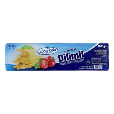 Çobanoğlu Yarım Yağlı Dilimli Tost Peyniri ürününün görseli