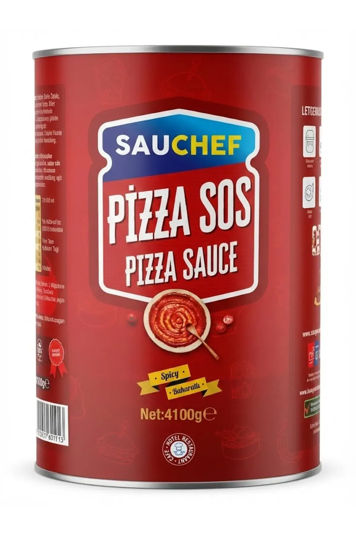 Sauchef Pizza Sosu 4100 gr ürününün görseli