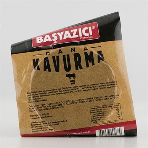 Başyazıcı Dana Kavurma Dilimli 100 gr ürününün görseli