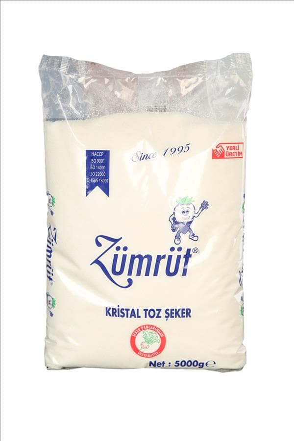 Zümrüt Toz Şeker 5 kg ürününün görseli