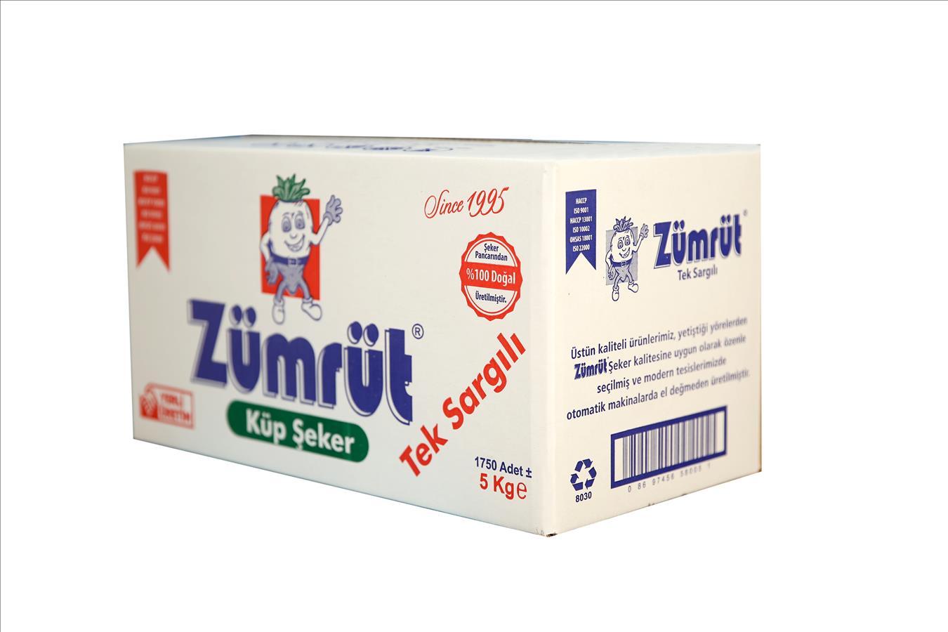 Zümrüt Tek Sargılı Küp Şeker ürününün görseli